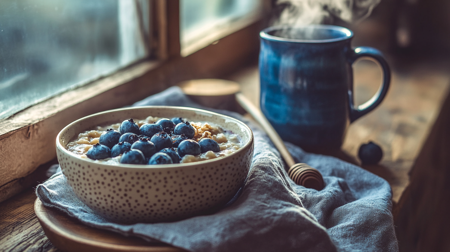 blueberry-oatmeal-and-coffee